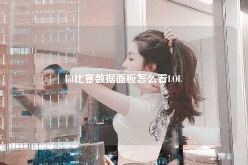 lol比赛数据面板怎么看LOL