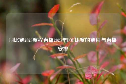 lol比赛2025赛程直播2025年LOL比赛的赛程与直播安排