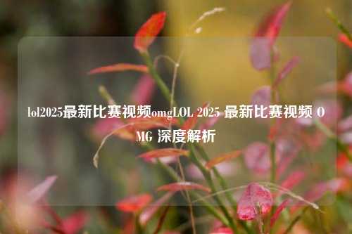 lol2025最新比赛视频omgLOL 2025 最新比赛视频 OMG 深度解析