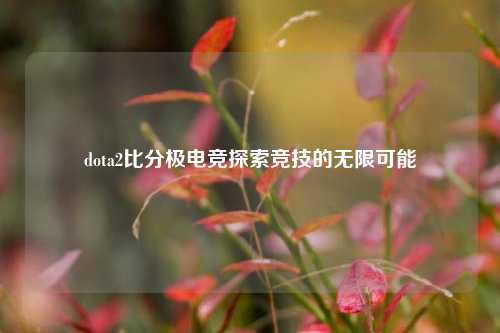 dota2比分极电竞探索竞技的无限可能