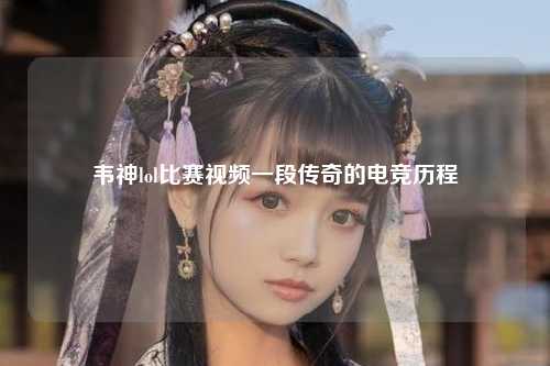 韦神lol比赛视频一段传奇的电竞历程