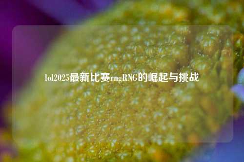 lol2025最新比赛rngRNG的崛起与挑战