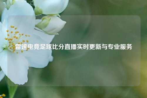 雷速电竞足球比分直播实时更新与专业服务
