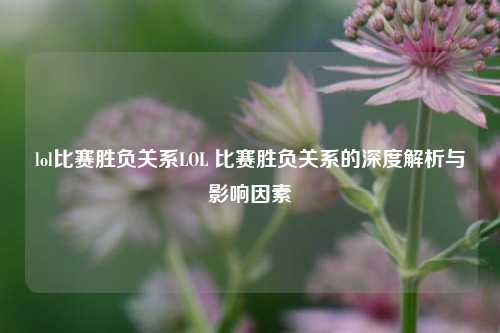 lol比赛胜负关系LOL 比赛胜负关系的深度解析与影响因素