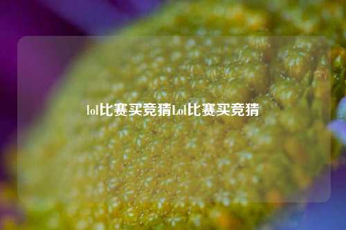 lol比赛买竞猜Lol比赛买竞猜