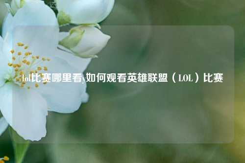 lol比赛哪里看y如何观看英雄联盟（LOL）比赛